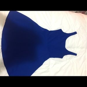 Royal blue skater dress